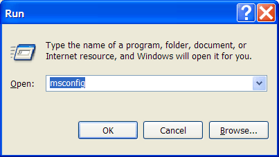 Run msconfig