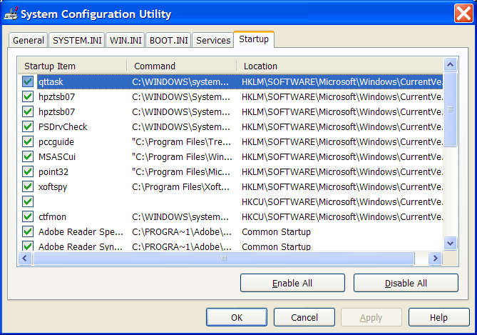 System Configuration Utility